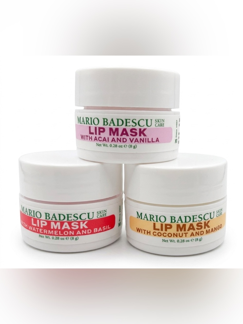 Mario Badescu Lip Mask (Acai, Coconut or Watermelon) NEW